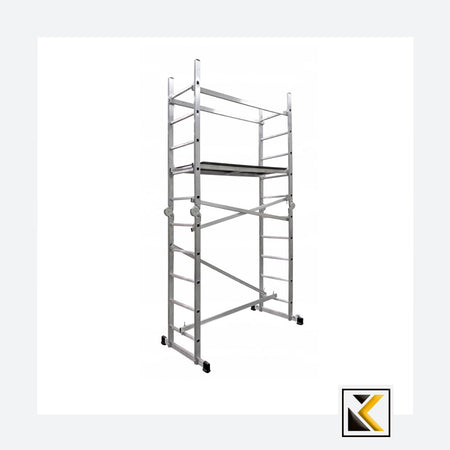 Aluminium laddersteiger 2x10 150kg