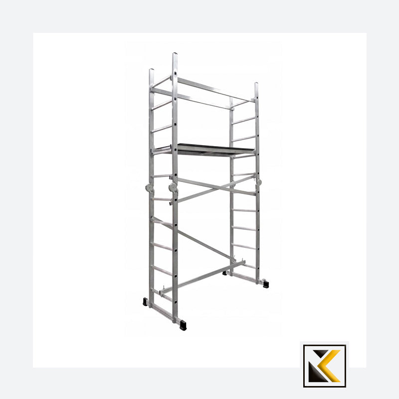 Aluminium laddersteiger 2x10 150kg