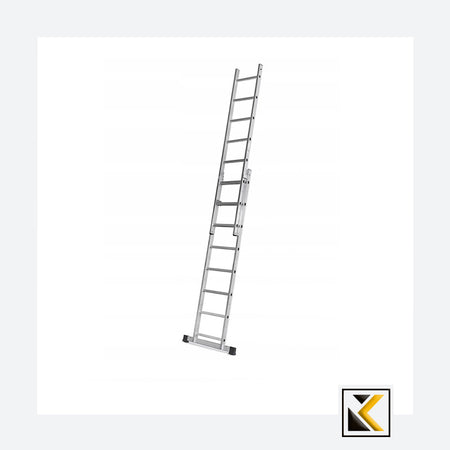 Aluminium laddersteiger 2x7 150kg platform