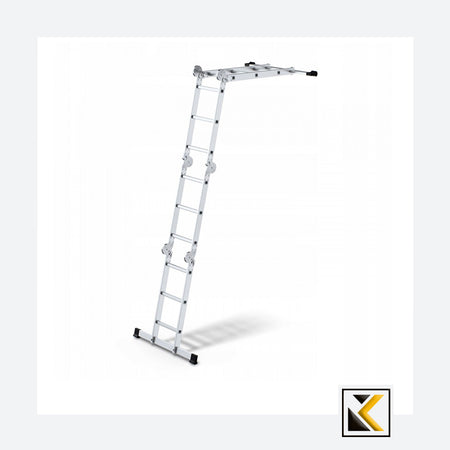 Aluminium multifunctionele knikladder 4x3 150kg