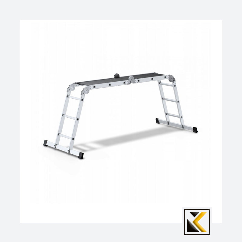 Aluminium multifunctionele knikladder 4x3 150kg