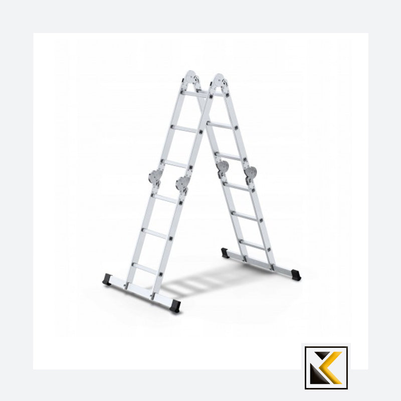 Aluminium multifunctionele scharnierende ladder 4x4 150kg platform