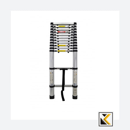 Aluminium telescopische uitschuifbare ladder 150kg 13 treden