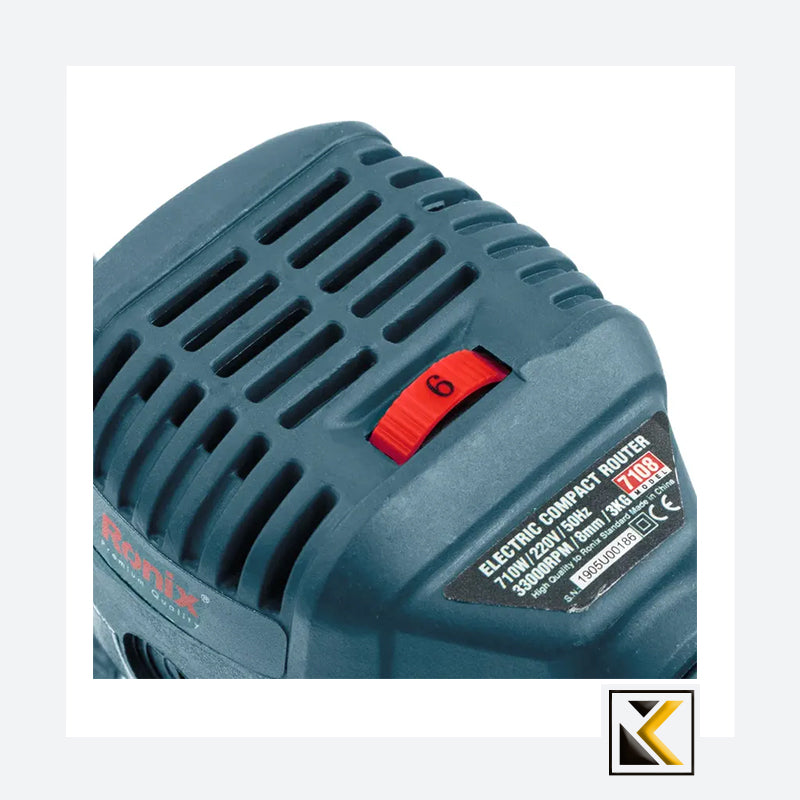 Elektrische bovenfrees 710W Ronix 7108