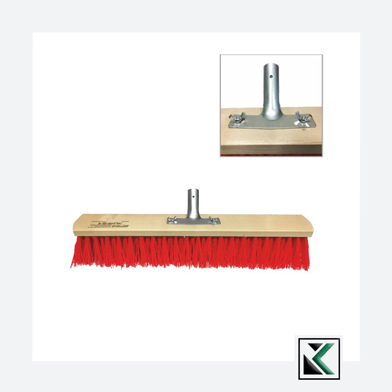 Harde bezem eco 80cm met steelhouder