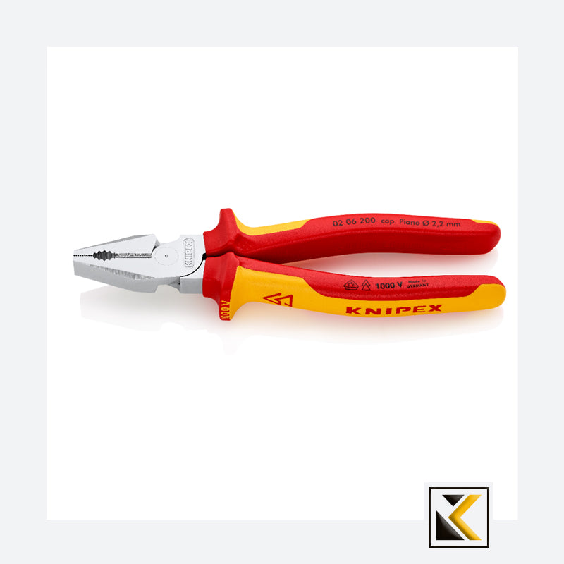 KNIPEX Kracht-combitang 200mm VDE 02 06 200