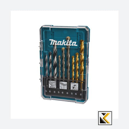 Makita  Boorset 9-delig hout/metaal/steen