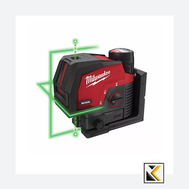 Milwaukee M12 CLLP-301C Groene Kruislijnlaser