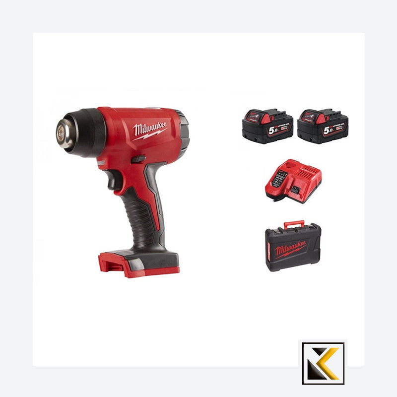 Milwaukee M18 BHG-502C accu heteluchtpistool