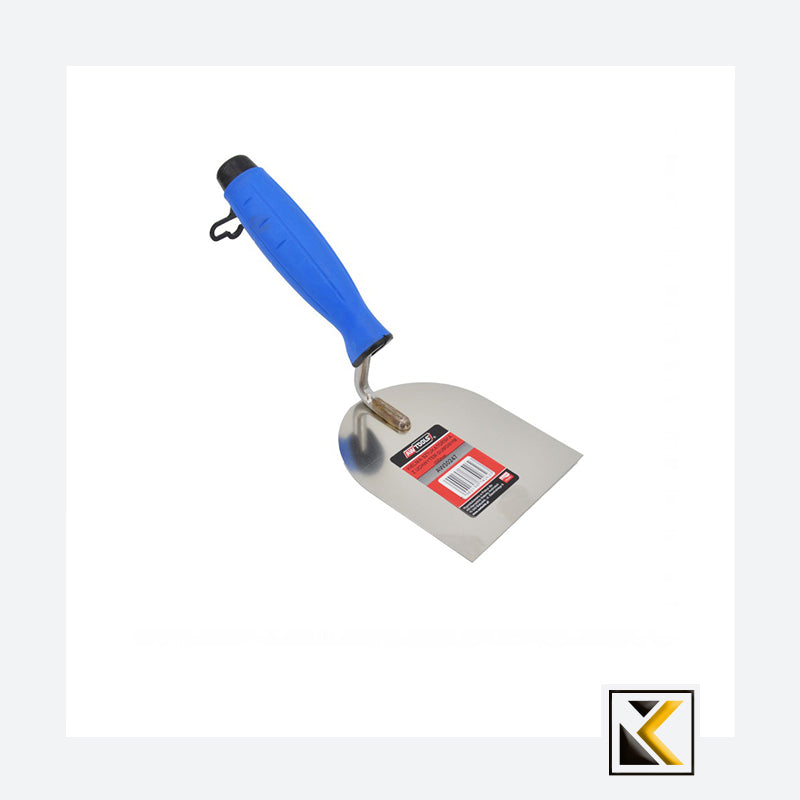 Rvs bandtroffel 100mm rubber handvat