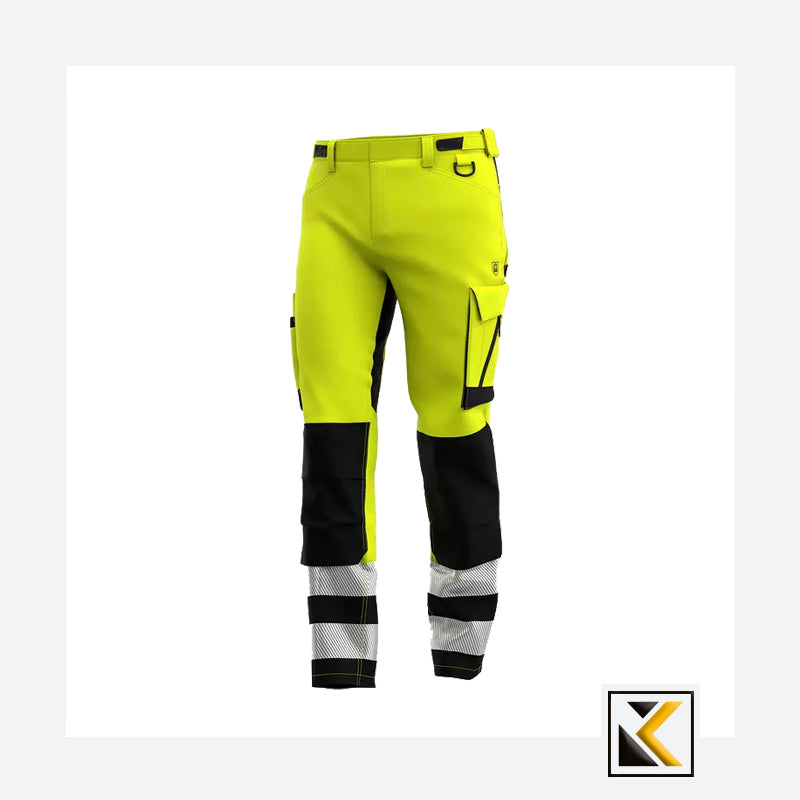 Scuti HiVis heren werkbroek Yellow/Black